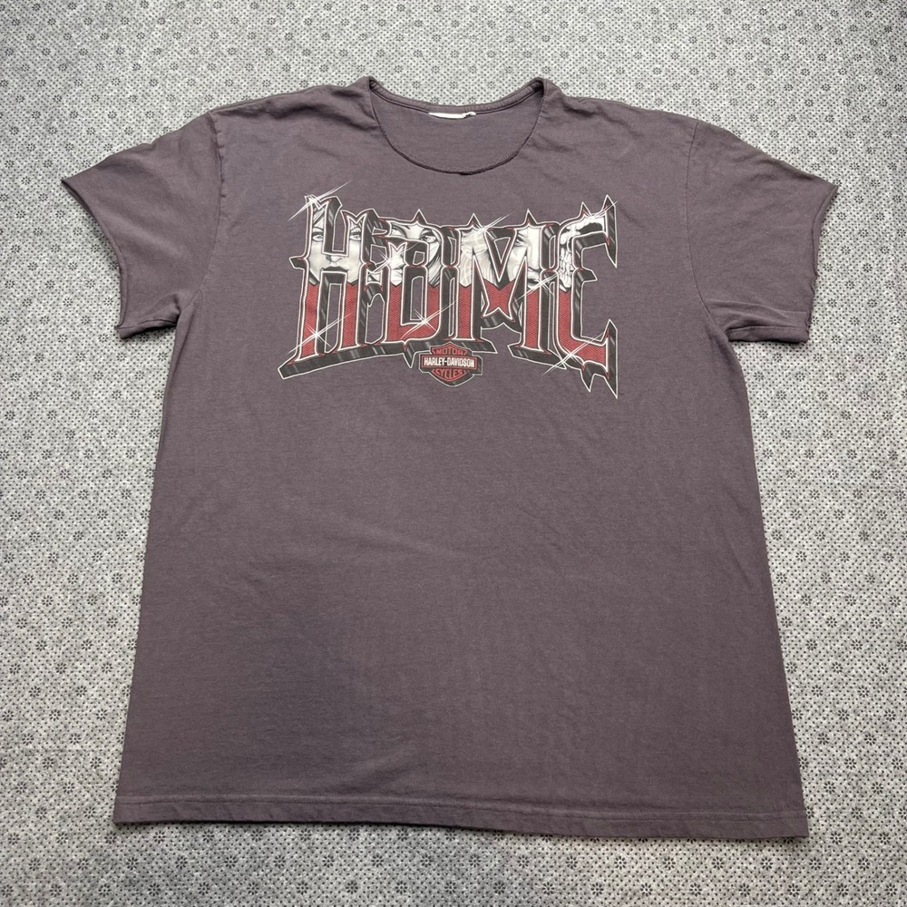 Harley-Davidson Mens HDMC Steubenville Ohio Skull T-Shirt Faded‎ Distressed XL
